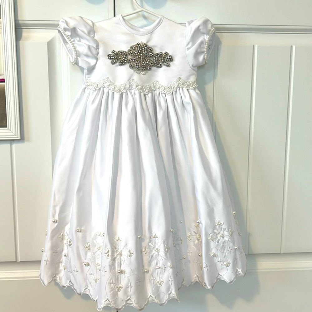 Custom made christianing baby gown or flower girl dress. - c - Picture 2 of 7